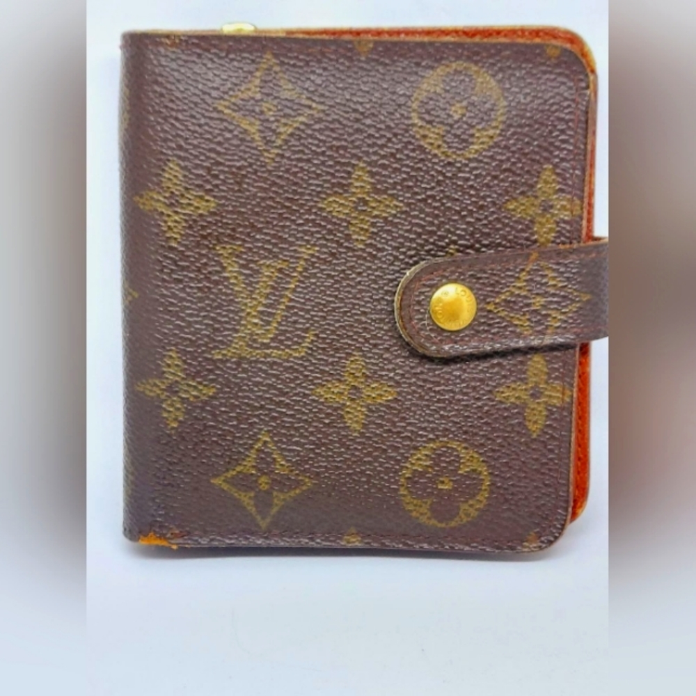 LV Wallet  Compact Zip Brown Monogram